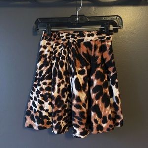 Charlotte Russe cheetah skater skirt
